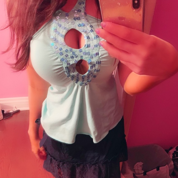 NWT HOST PICK Tina Antoniades keyhole halter top Sz s - Picture 5 of 7